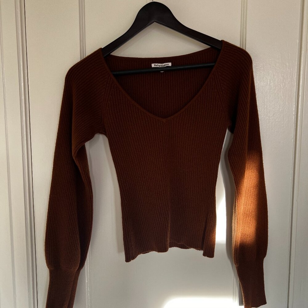Reformation Hart Cashmere Sweater